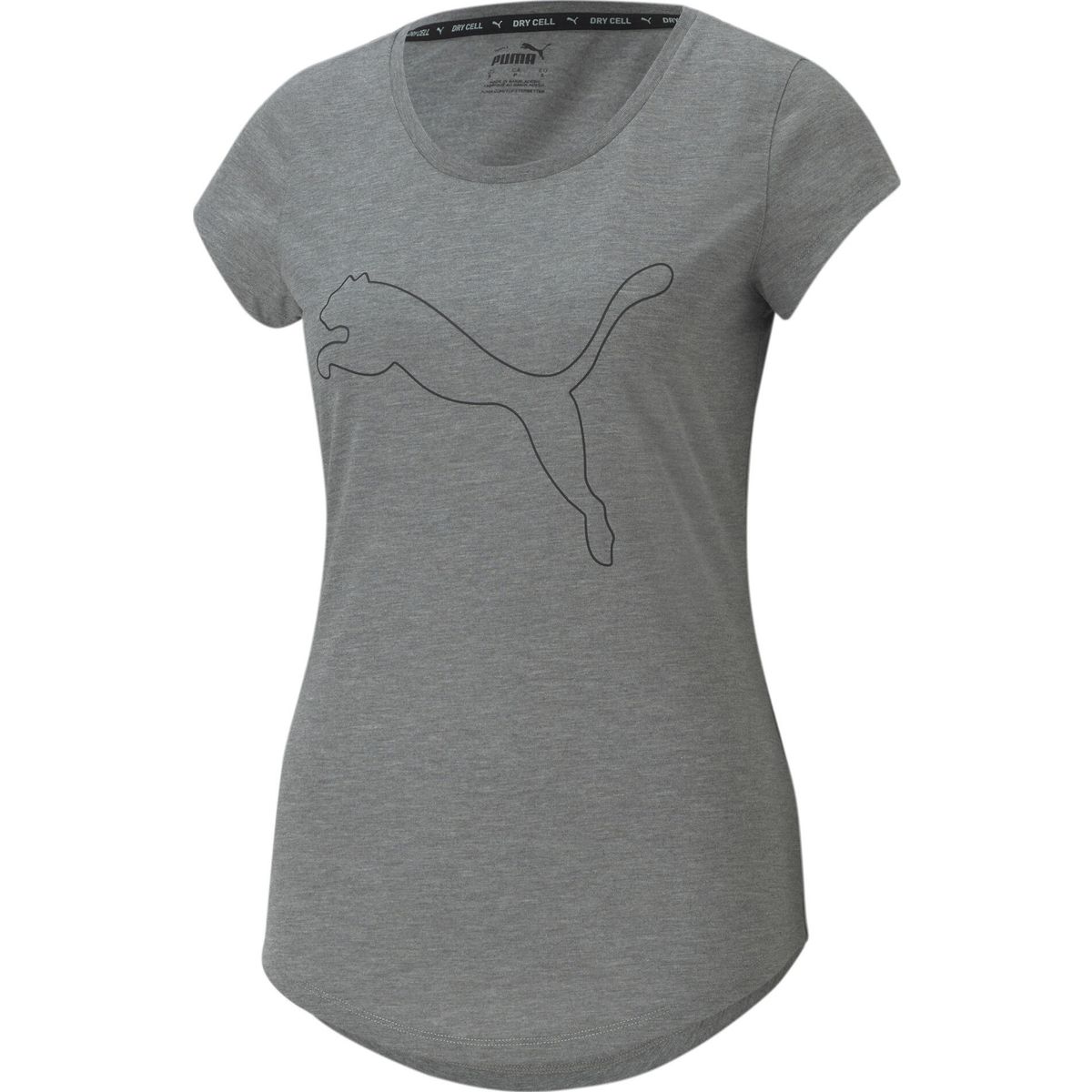 Puma Performance Heather CAT Tee W medium gray heather (03) S 520320-03-S
