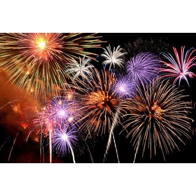 Fototapete PAPERMOON "Berstendes Feuerwerk", bunt, B:3m L:2,2m, Vlies, Tapeten