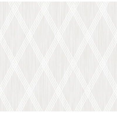 Seabrook Designs Marble Diamond Geometric Unpasted Wallpaper