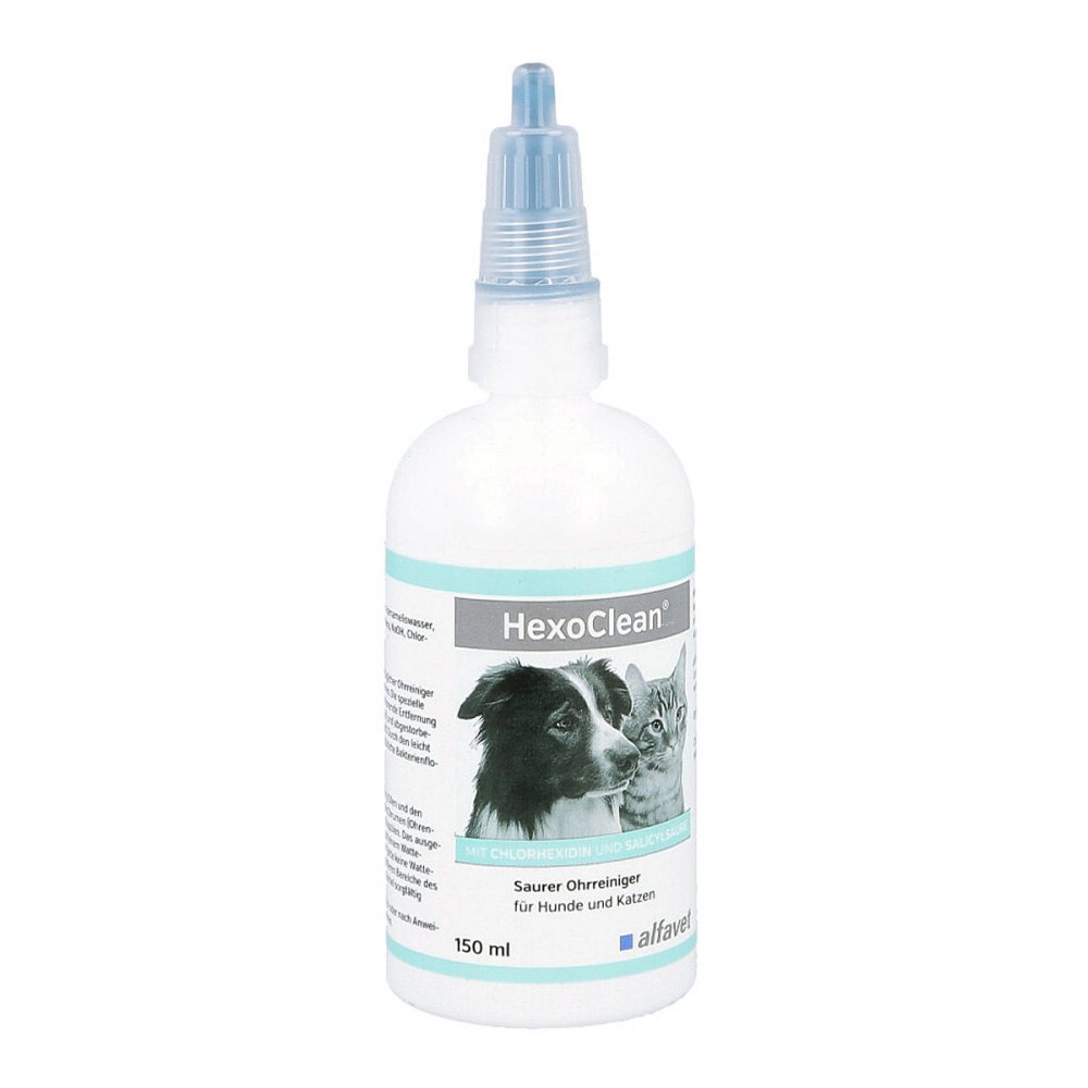 alfavet Tierarzneimittel GmbH Hexoclean saurer Ohrreiniger für Hunde und Katzen 13501040