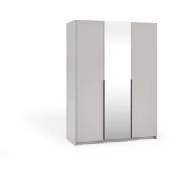 DREHTÜRENSCHRANK THALIA 148/204/58cm 3-türig mit Spiegel Kaschmir