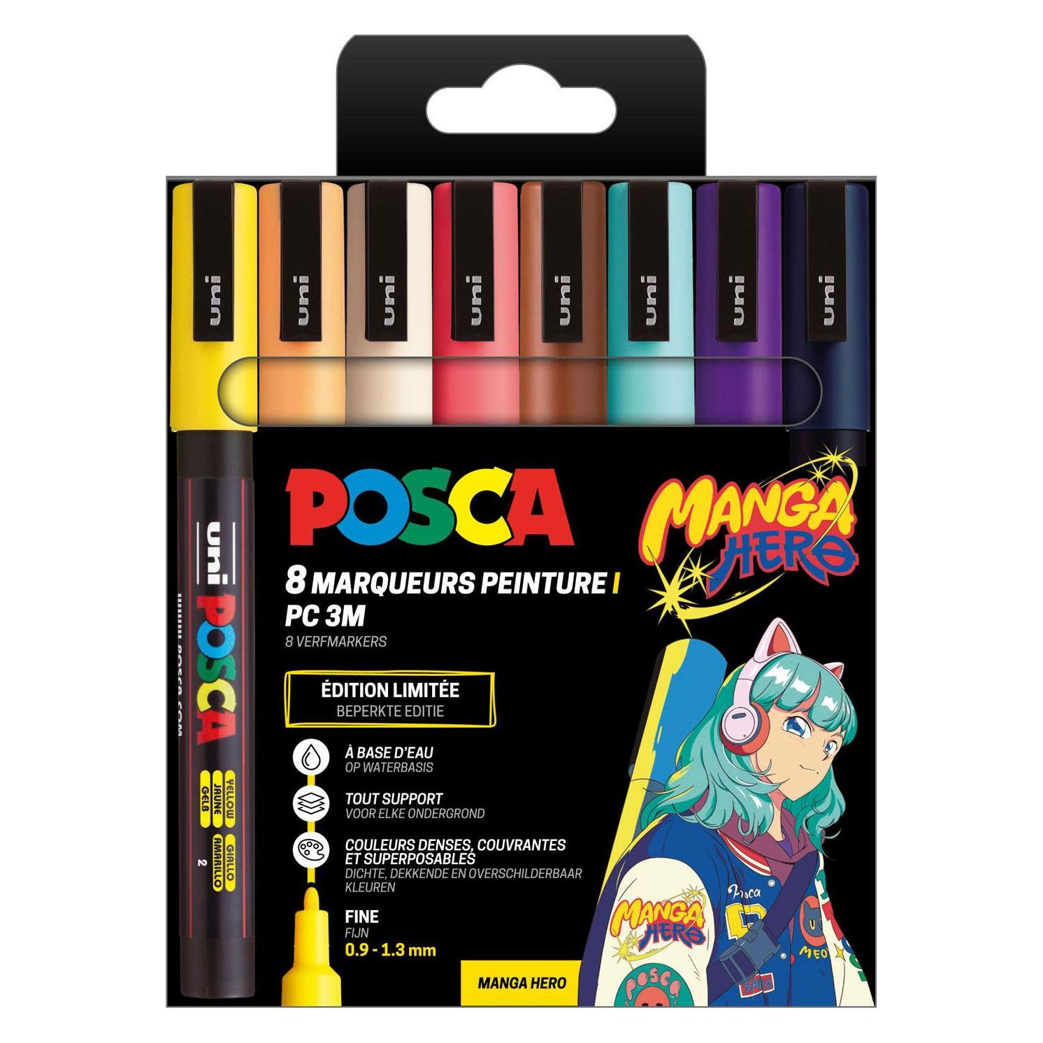 Posca Pigmentmarker PC-3M (8x) (PC3M/8APF ASS85)