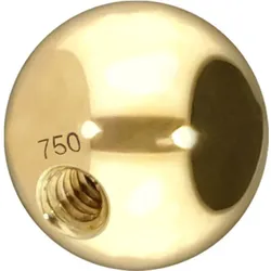 14/18 Karat Gold Schraubkugel