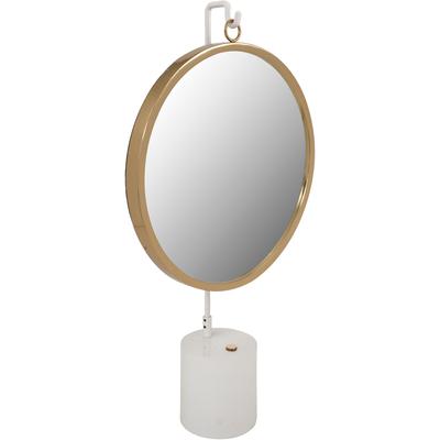 Dekospiegel KAYOOM "Tischspiegel Eleganca 325", gold (weiß, goldfarben), B:41cm H:75cm T:14cm Ø:0cm, Spiegel, Standspiegel