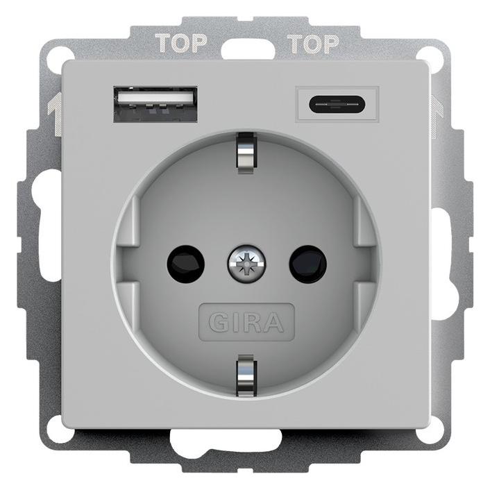 Gira Steckdose+USB (2459015)