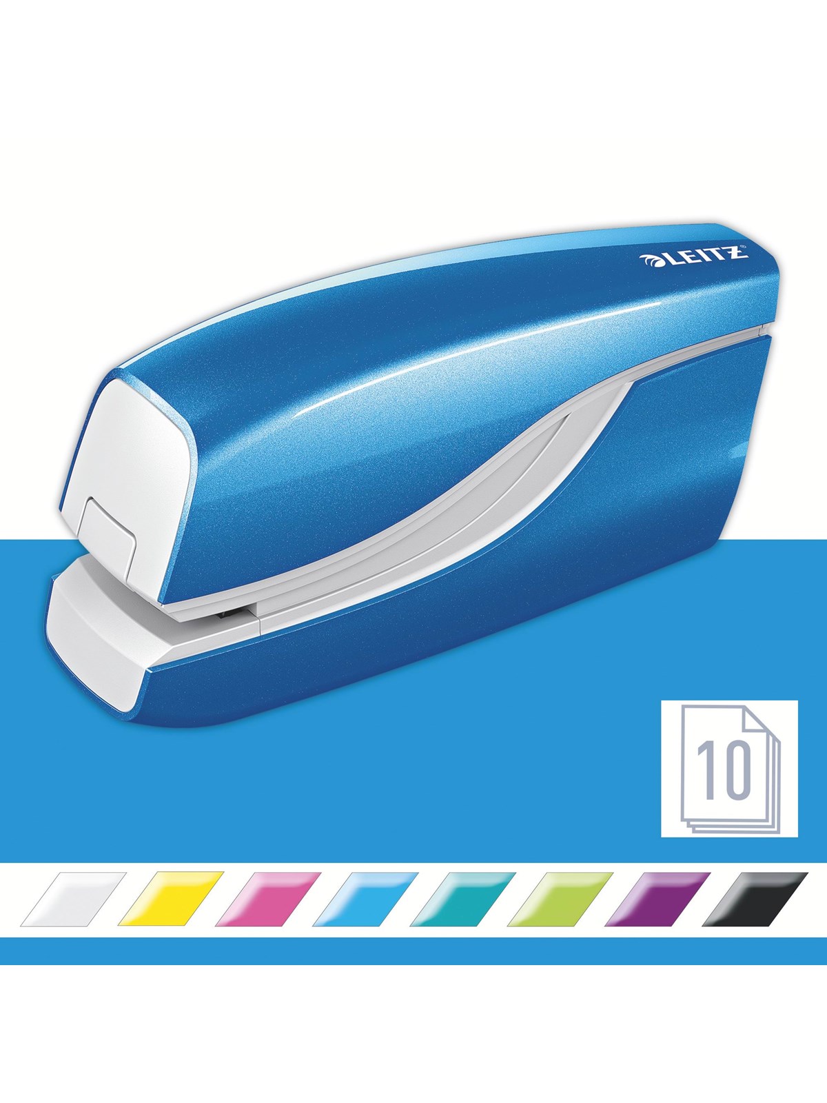 Leitz NeXXt WOW Elektrisches Heftgerät kontaktlos Blau