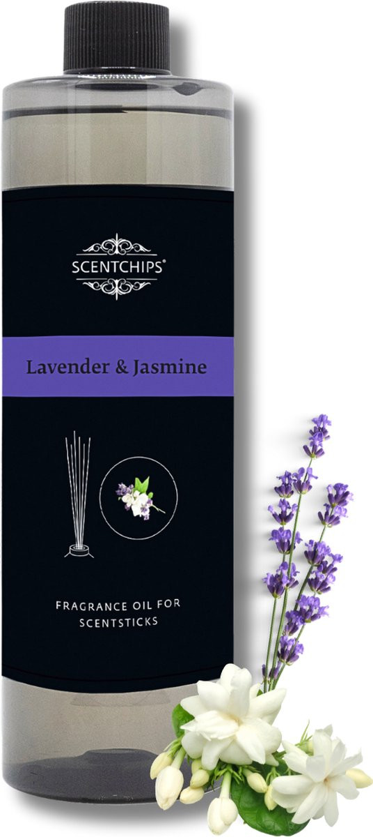 Scentchips Geurstokjes Navulling Lavendel & Jasmine - 400ml