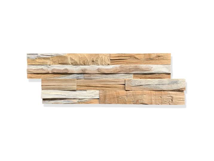 Houtstrips 3D Teakhout Madini 50x18cm