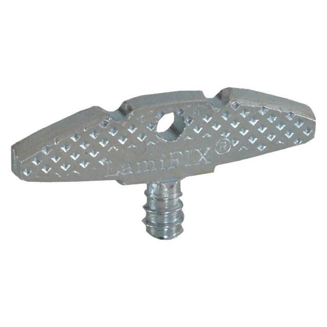 Lamifix Verbinder mit Euro-Schraube (Eckverbinder, 500 Stk.) (LF 20.E 6.3X8.5 IND)