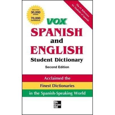 Vox Spanish and English Student Dictionary Pb, 2nd Edition, Taschenbuch von Vox, McGraw Hill LLC, 978-0-07-180837-8