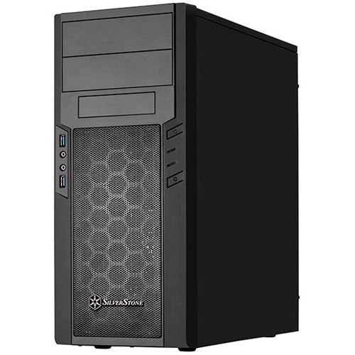 Silverstone Precision PS13 Midi Tower ohne Netzteil schwarz