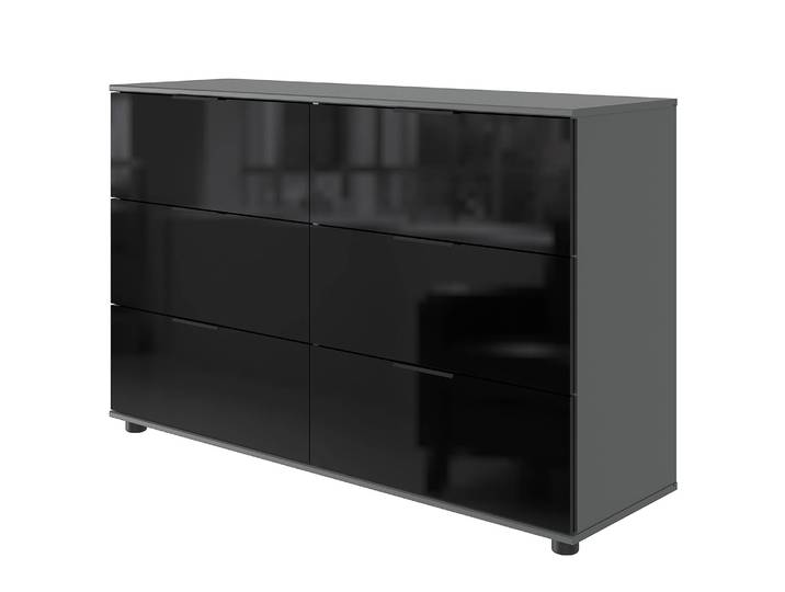 Enfilade Barcelona avec tiroirs 130 x 83 x 41cm Gris