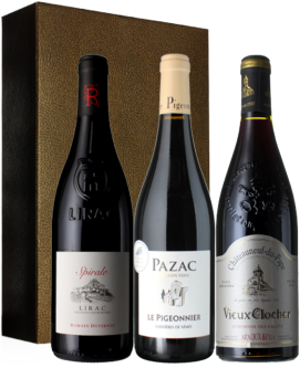 Vinatis Wein Geschenkset  - Verkostung südliche Rhône - 3 Fl. - 2.25L Rhone