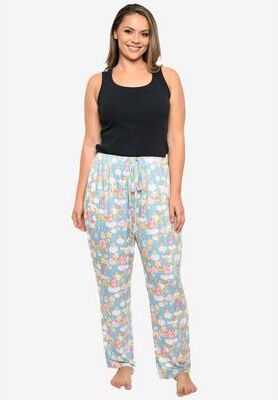 Plus Size Women's Care Bears Pajama Pants Loungewear by Care Bears in Light Blue (Size 2X (18-20))