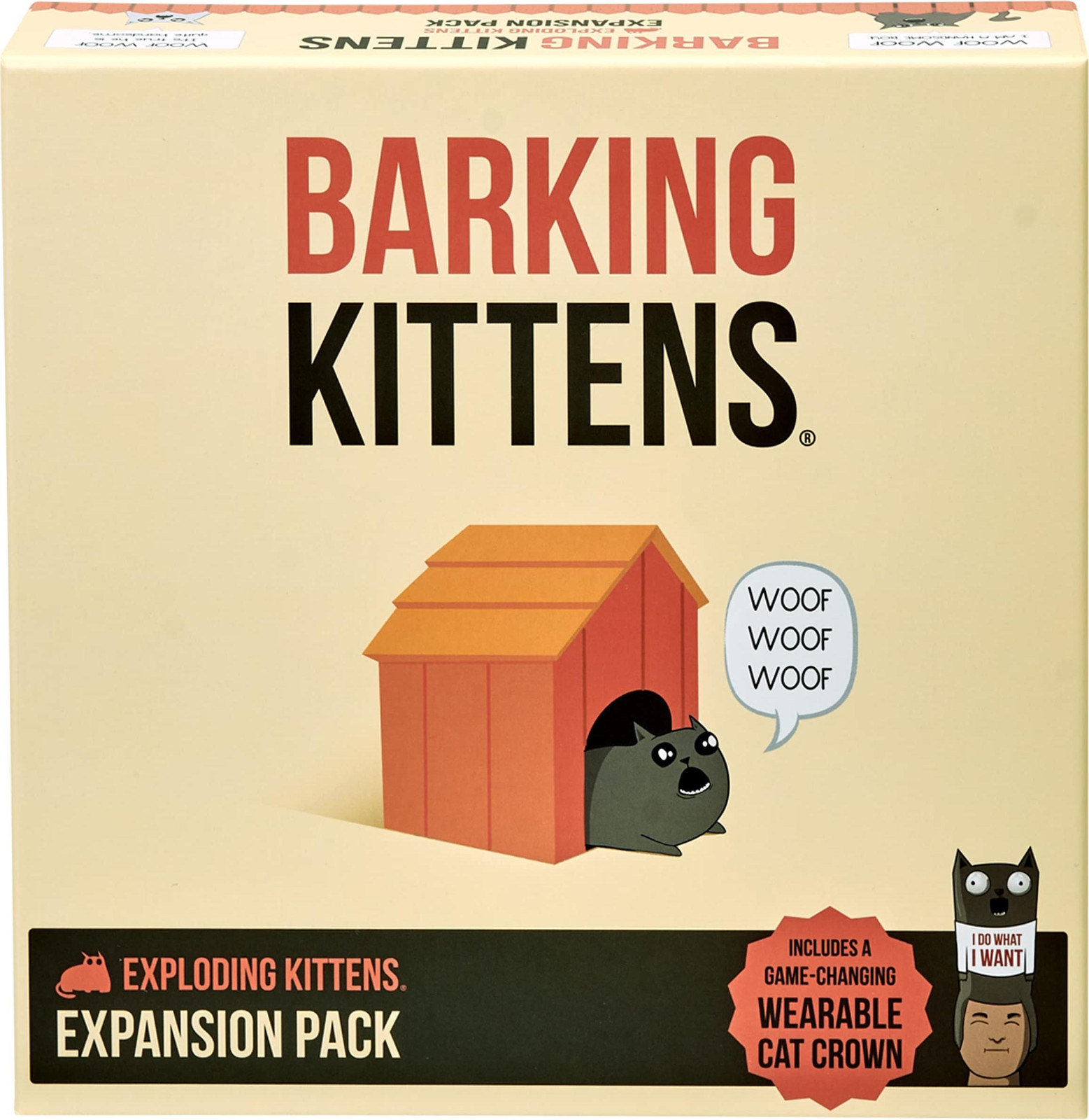 Exploding Kittens: Barking Kittens uitbreiding voor 2-5 spelers vanaf 7 jaar