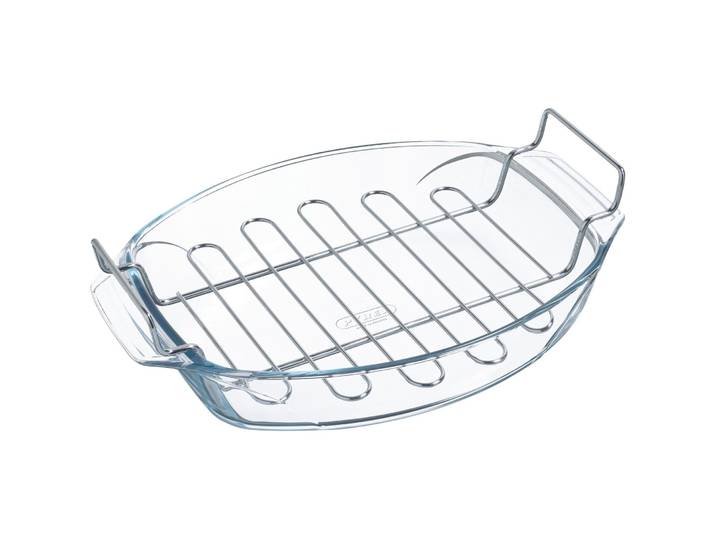 Pyrex Bräter Irresistible transparent Glas B 39 T 27 cm