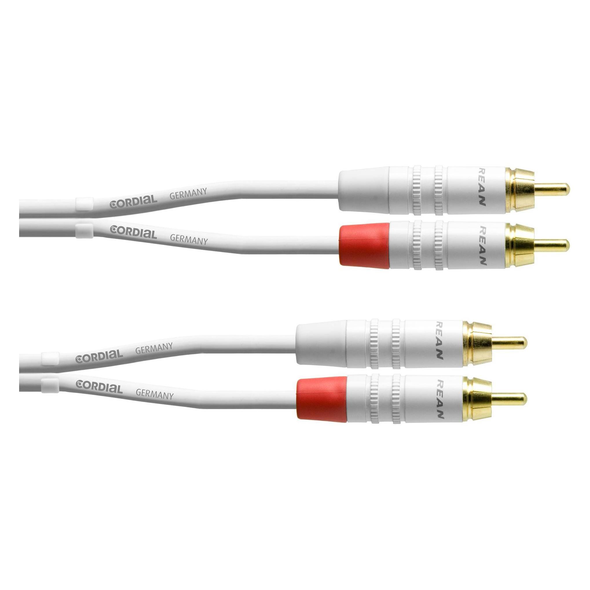 Cordial CFU CC - Cinch-Verbindungskabel unsymmetrisch (0.90 m, Cinch Kabel) (CFU 0.9 CC SNOW)