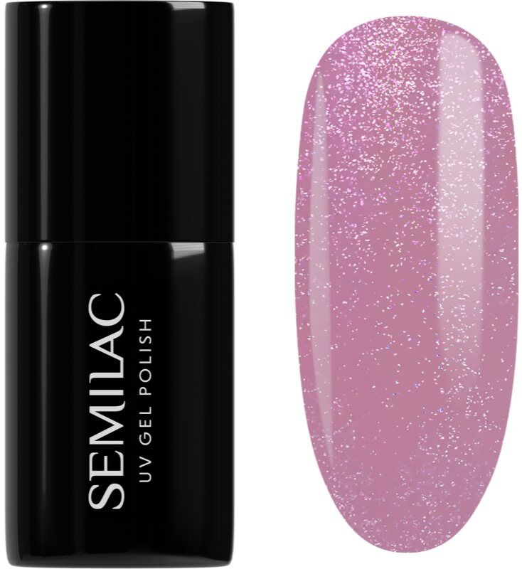 Semilac UV Hybrid Shimmer vernis à ongles gel teinte 319 Shimmer Dust Pink 7 ml