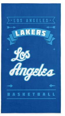 "NBA Hardwood Classics Lakers Printed Beach Towel - 30""x60"""