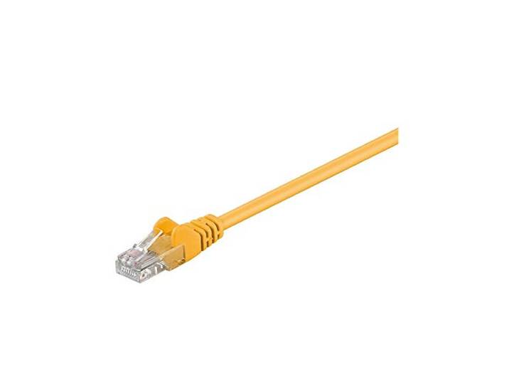 Goobay 68336 CAT 5e patchkabel, U/UTP, geel