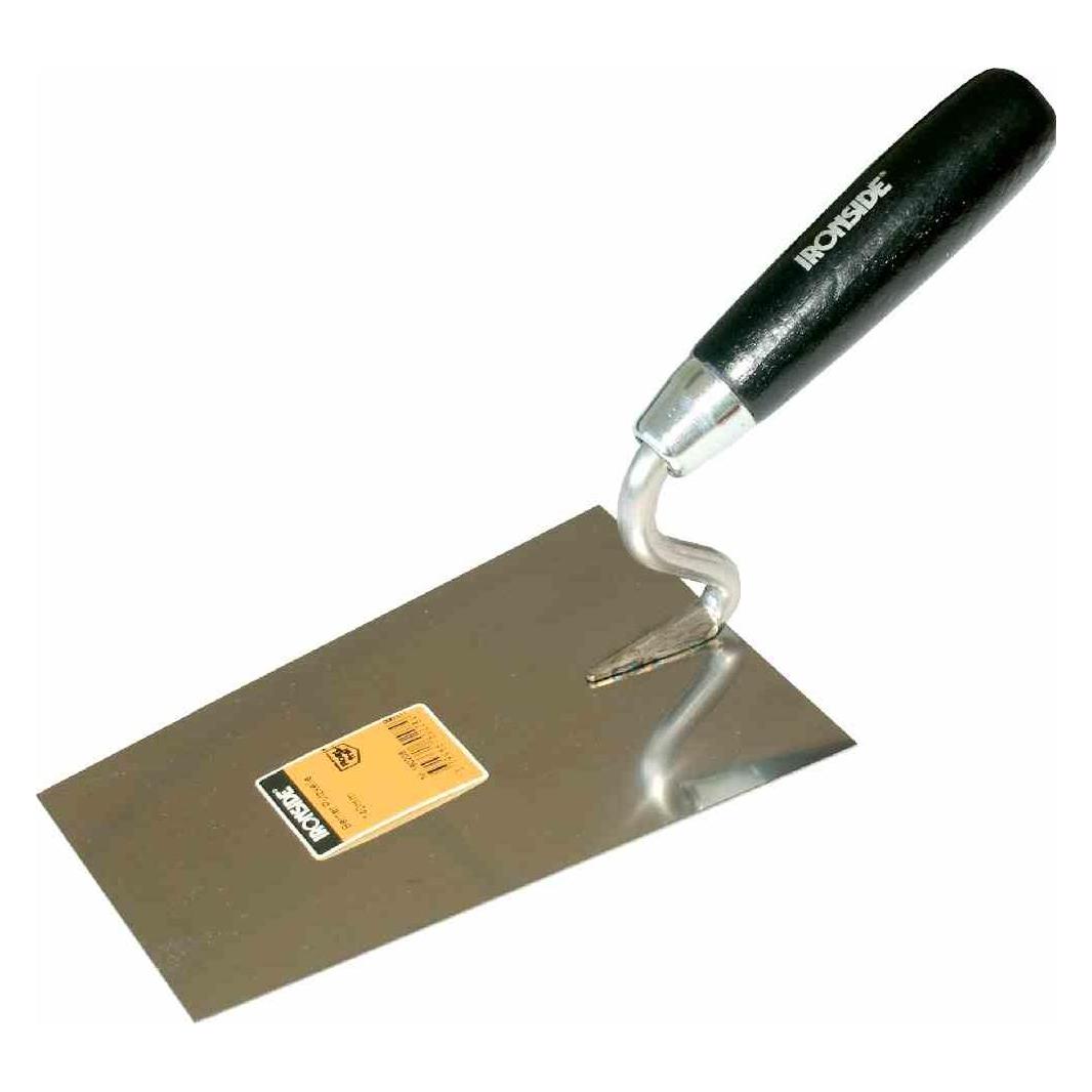 Ironside 160216 Stukkateurkelle, rostfrei, gebogen180mm gebogener Hals (18 cm) (160216)