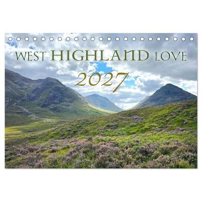 West Highland Love Kalender (Tischkalender 2027 DIN A5 quer), CALVENDO Monatskalender