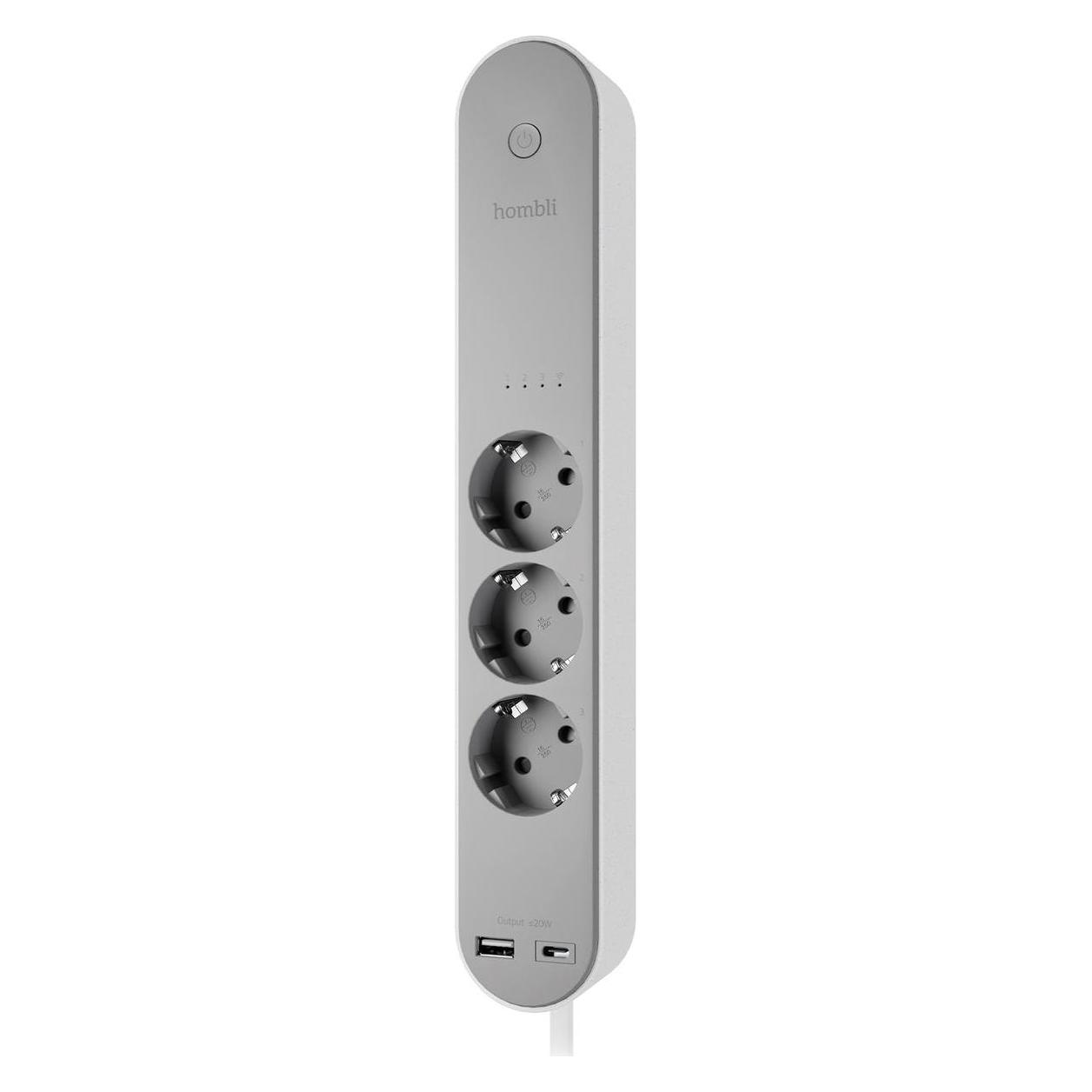 Hombli smarte Steckdosenleiste (3x, Typ 13, Typ 23, 1.50 m) (HBPS-0200)