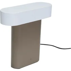 Hübsch, Tischlampe, Sleek Tischleuchte Brown/Light Grey (800 lm)