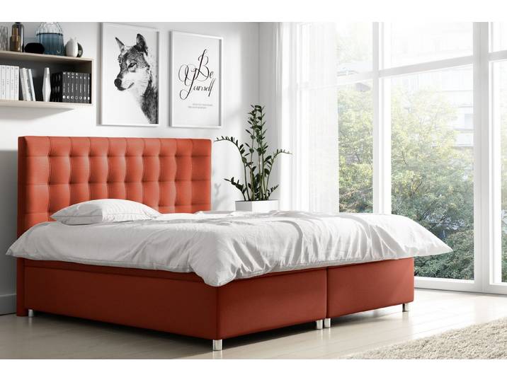 MF Design Boxspringbett Boxspringbett BELLA mit Bettkasten und Federautomatik, Vorhanden