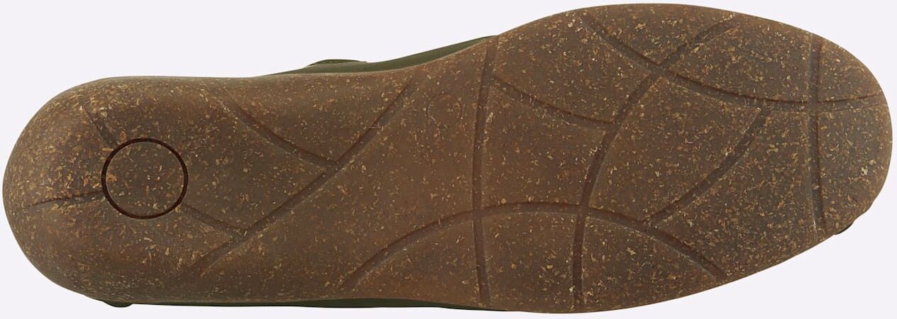 Slipper LORETTA, Damen, Gr. 42, Lederimitat, grün (schilf), Glattleder, Schuhe Slipper schilf 42, Lederimitat