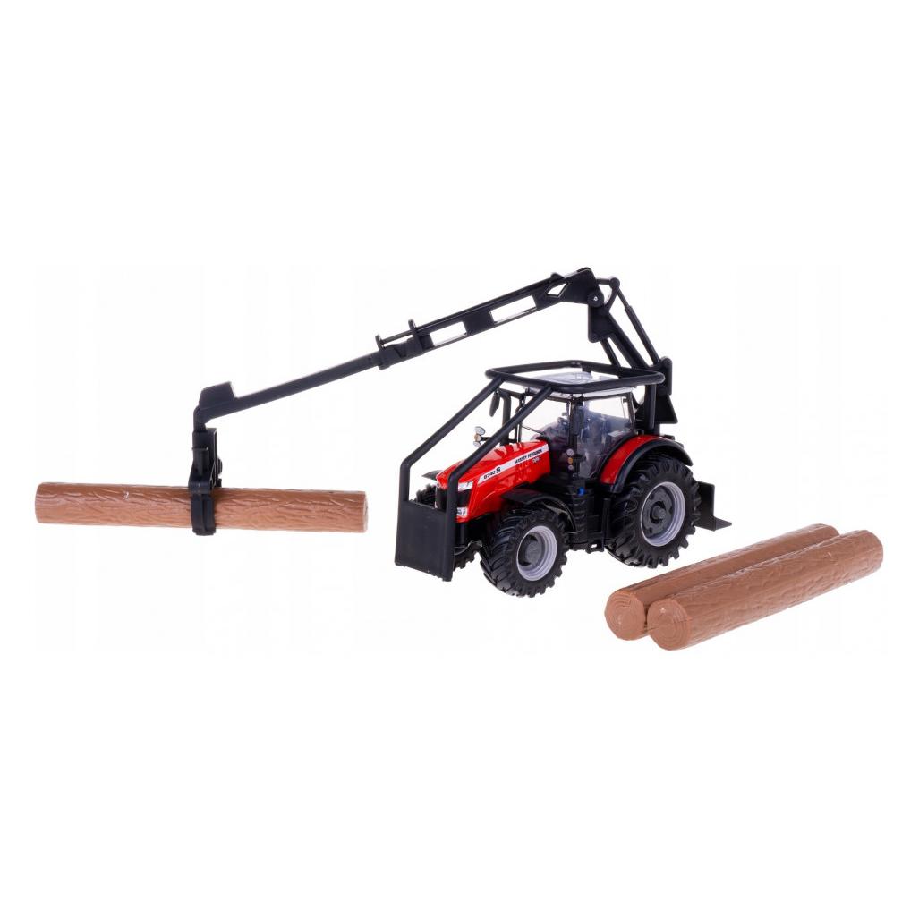 Bburago 18/31671 Massey Ferguson 8740S tractor Official scale 1:32 metallic red with drive, loader a (33210894)