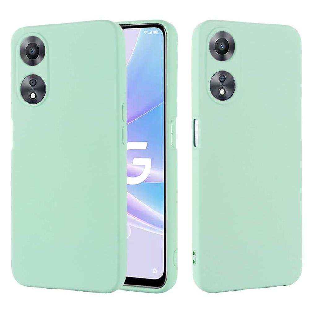 Cover-Discount OPPO A58 5G / A78 5G - Silikon Gummi Hülle grün (Oppo A78 5G) (660132580B)