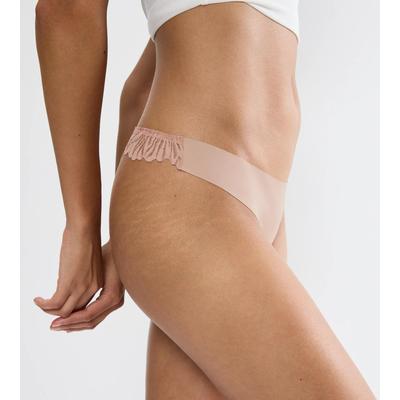 Slip TRIUMPH "Pretty Micro String", Damen, Gr. XL, Microfaser, beige (neutral beige), Microfaser, Obermaterial: 61% Polyamid, 39% Elasthan, Unterhosen Slip, nahtlos