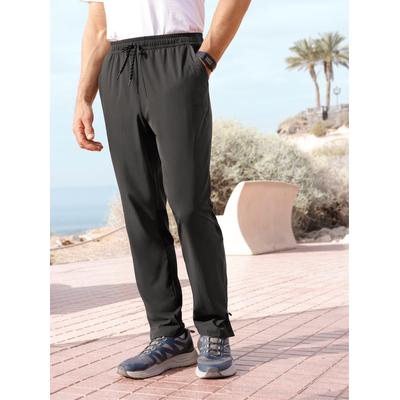 Funktionshose CATAMARAN, Herren, Gr. 52, Normalgrößen, schwarz (graphit), 93% Polyester, 7% Elasthan, Einsatz:93% Polyester, 7% Elasthan, Hosen Funktionshose