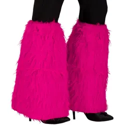 Beinstulpen "Plüsch", fuchsia