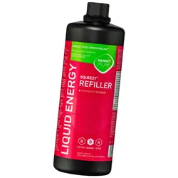 SQUEEZY Energiegel Liquid Energy Refiller Himbeere | 1000 ml Flasche