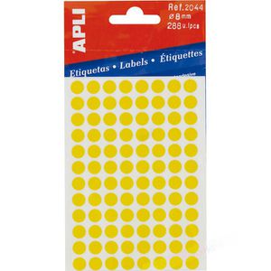 APLI 2044 gelb 8mm Markierungspunkte