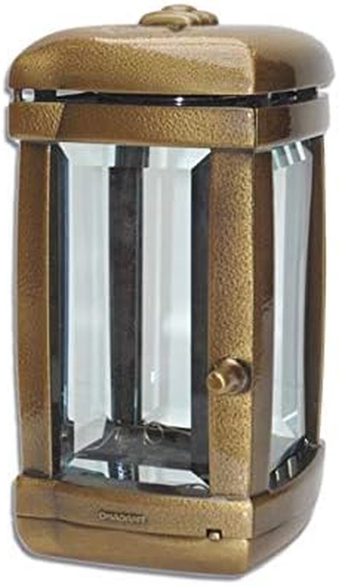 Weerbestendige bronzen graf lantaarn voor herdenking buiten, Hoogte: 20 cm