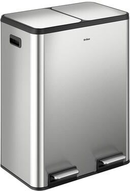 KRAUS WasteGuard 15.8 G 60 L Dual Compartment Pedal Kitchen Trash Can