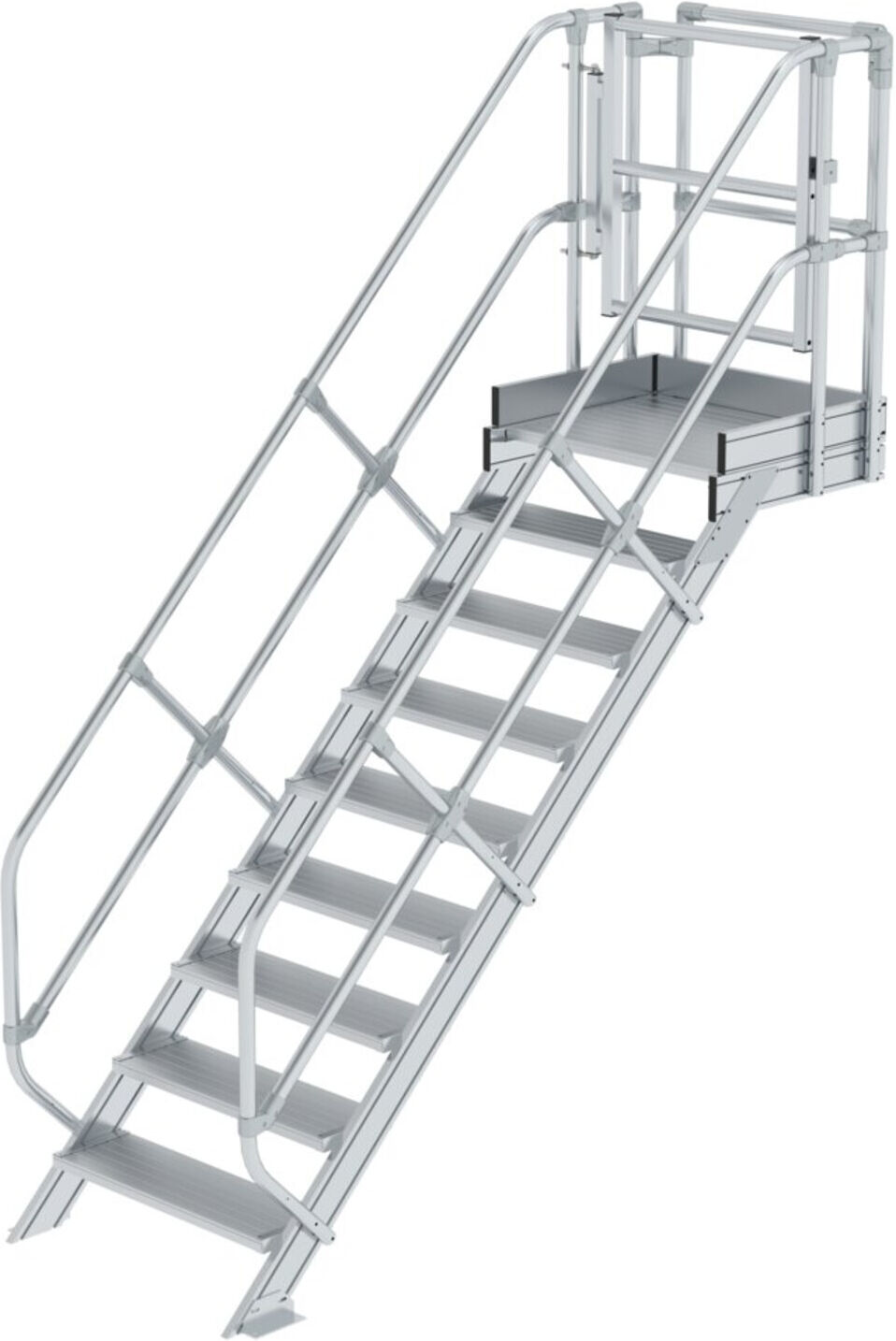 Munk Treppen-Modul Aluminium geriffelt 9 Stufen (632309)