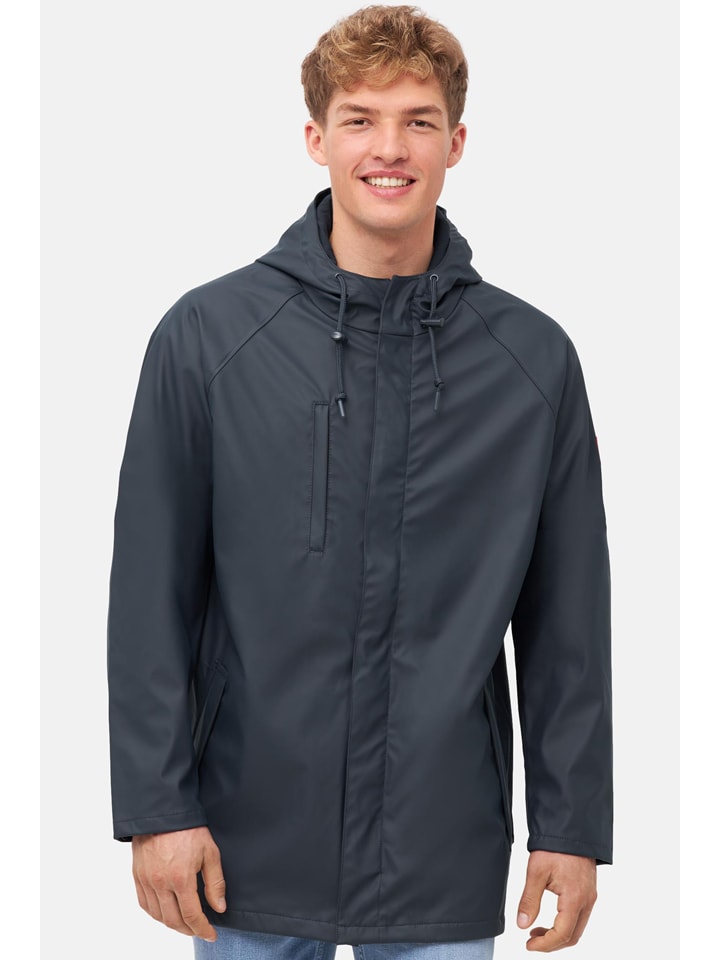 Derbe Regenjacke in Dunkelblau - L