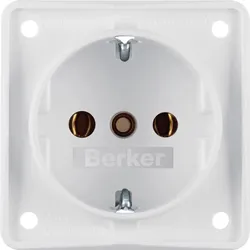 Berker 941852502 SCHUKO UP Steckdose, mit Schraubklemmen, Integro Modul-Einsätze