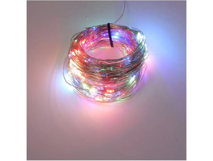Lichtergirlande LED mehrfarbig MERRY 3690cm 3.6W silber