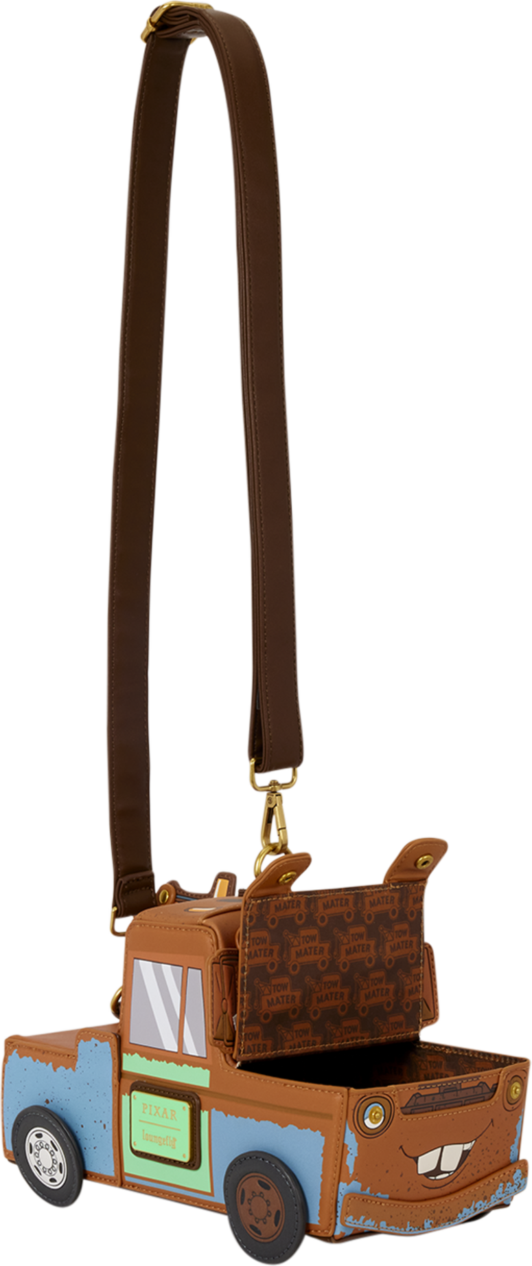 Loungefly Disney Pixar Cars Mater Figural Crossbody Bag - Official Merchandise