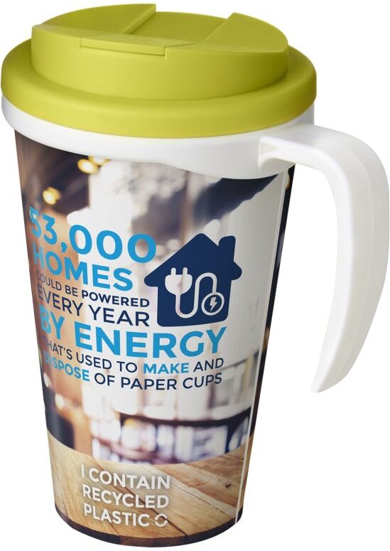 Mug isotherme personnalisable 350 ml Brite-Americano Grande blanc