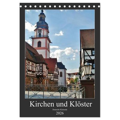 Kirchen und Klöster deutsche Kleinode (Tischkalender 2026 DIN A5 hoch), CALVENDO Monatskalender