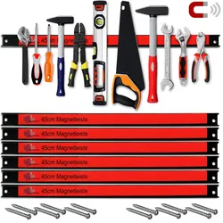 Casaria monzana Magnetleiste 6er-Set 45cm inkl. Montagematerial