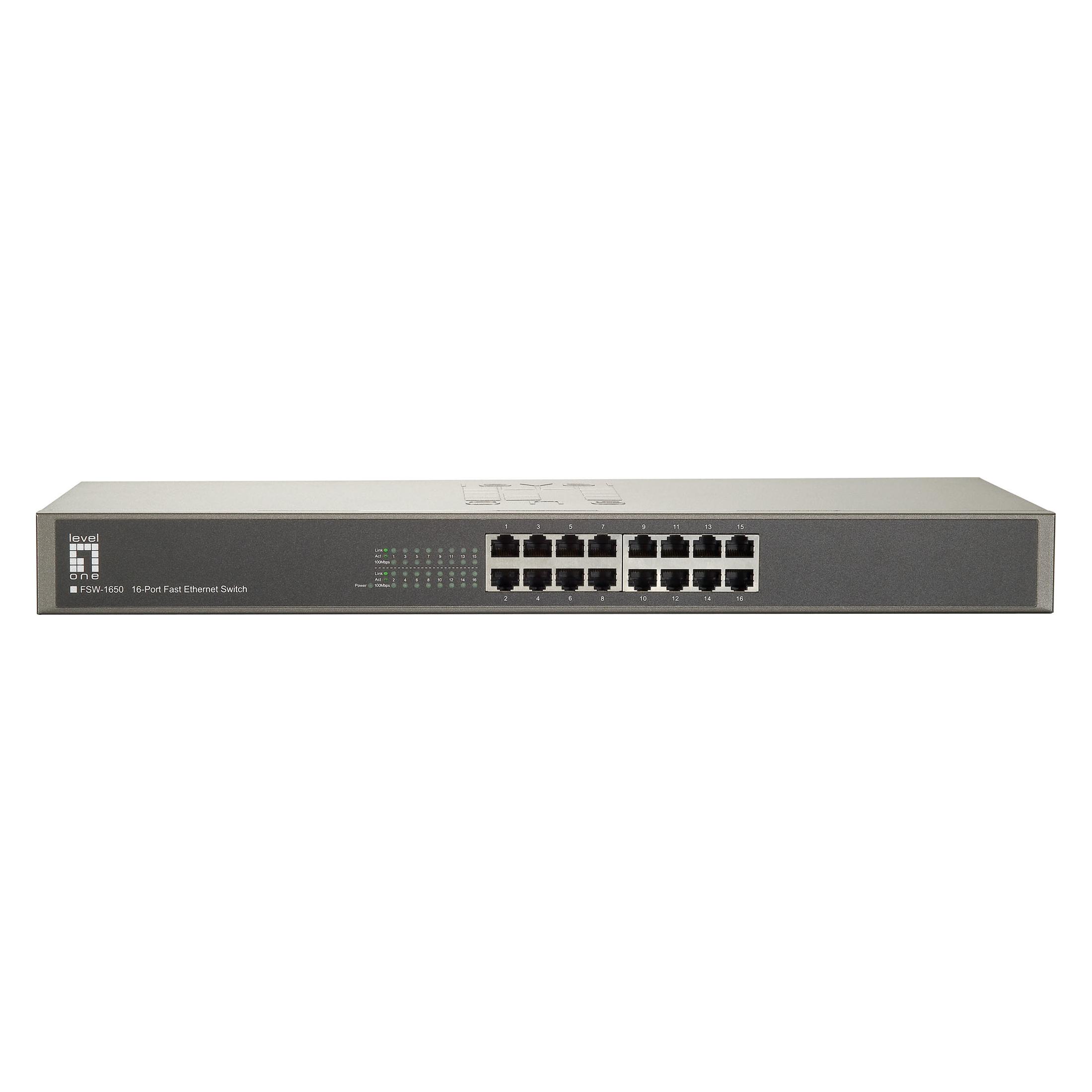 LevelOne FSW-1650 Fast Ethernet Switch 16Port New Line (16 Ports) (520916)
