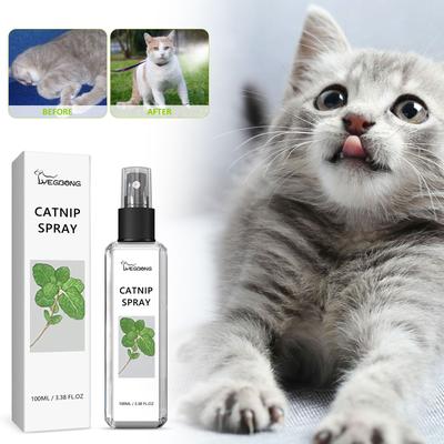 Natural Catnip Spray For Cats Scratching Training & Behavior Enrichment Mist Natural Catnip Spray For Cats Scratching Training & Behavior Enrichment Mist