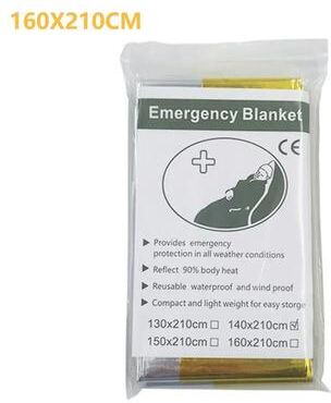 Uplifted Goods Outdoor Emergency Thermal Survival Blanket With Multiple Size Options 1pc Large B